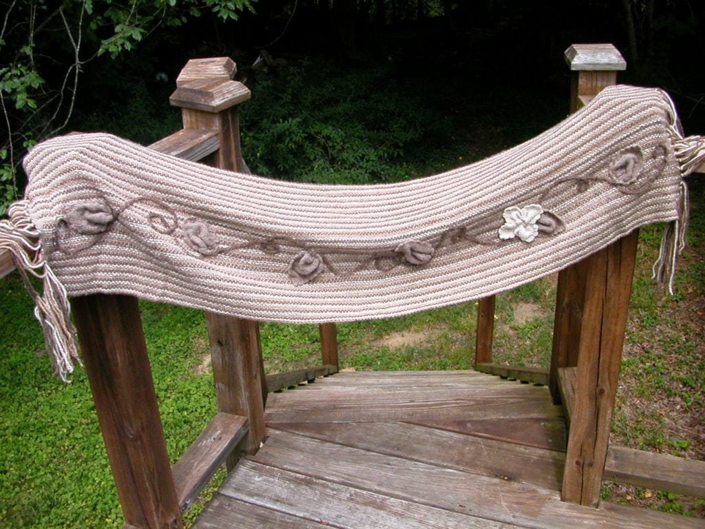 Weaving Around the World - Floral Cashmere Shawl