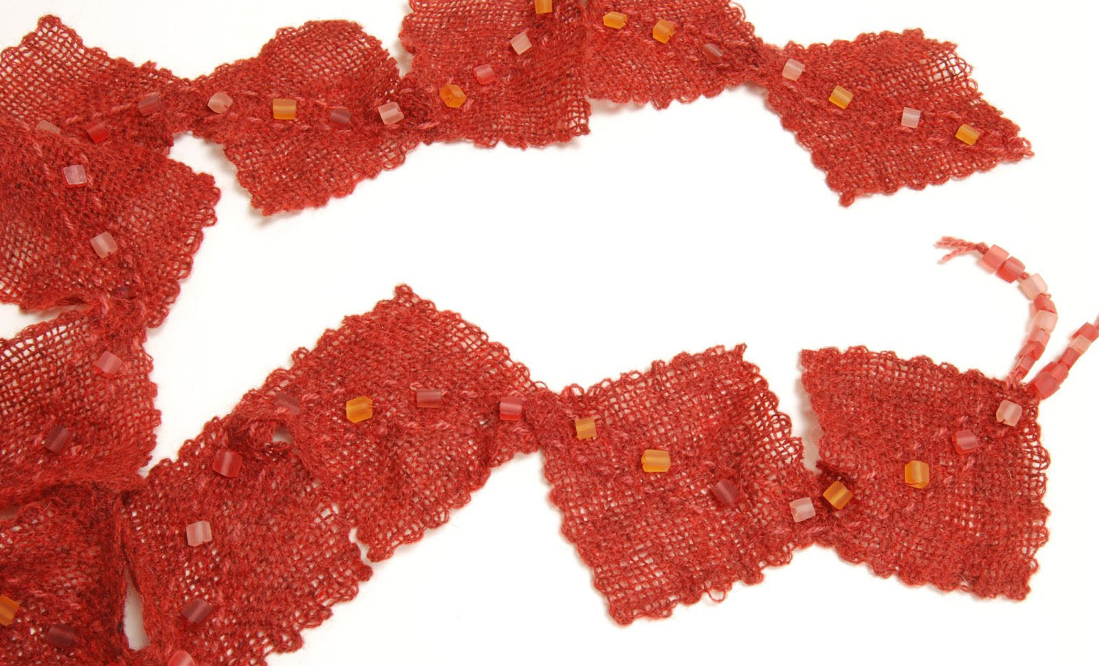 Zoom Loom Zigzag Scarf with Beads