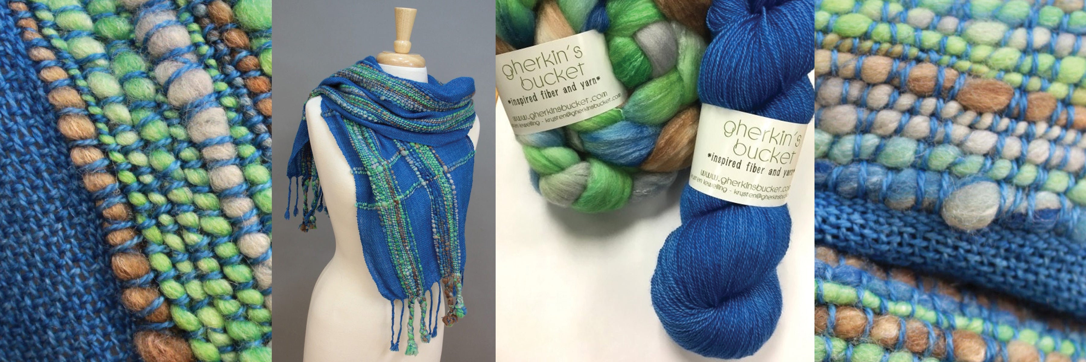 How to Spin and Weave Thick and Thin Yarn - Gherkin's Bucket Collaboration