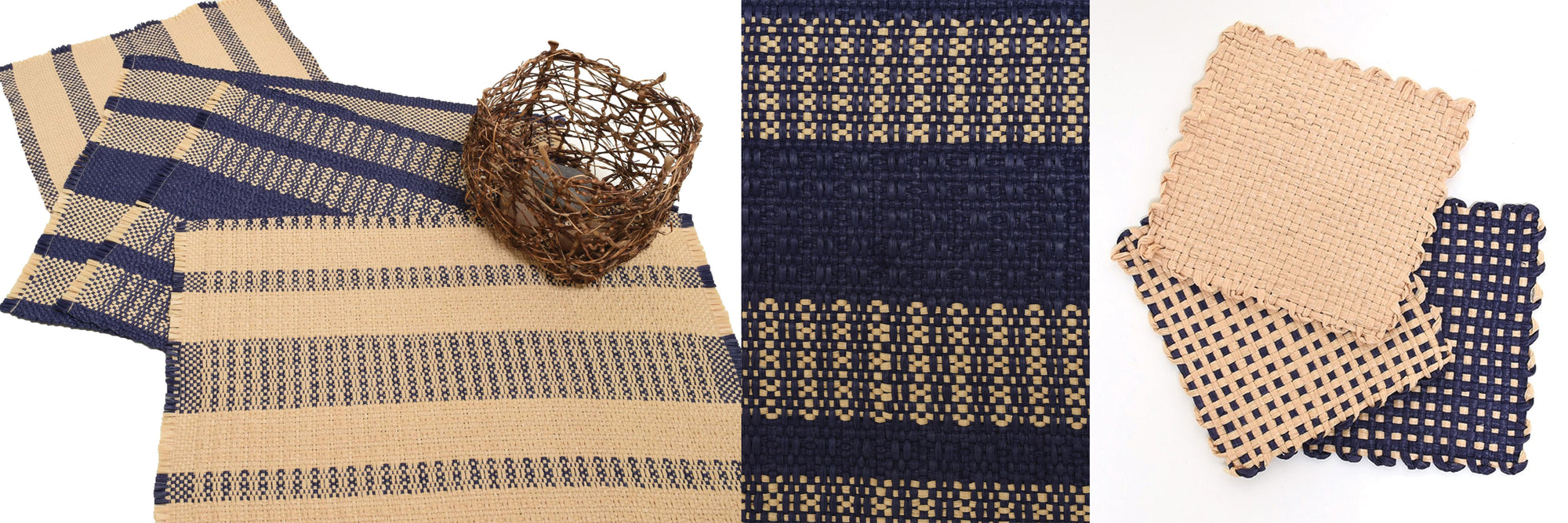 Raffia Placemats and (bonus!) Drink Coasters