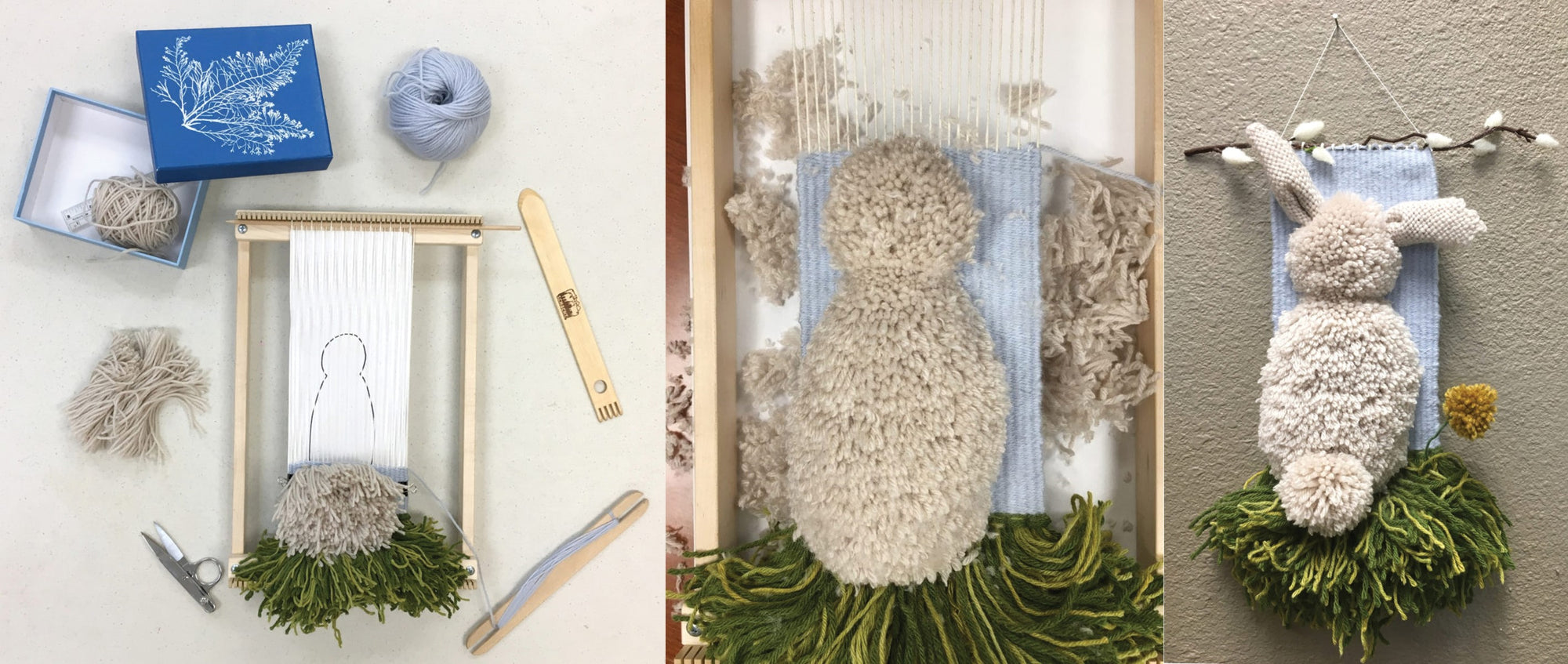 Spring Wall Hanging - 3-Dimensional Weaving