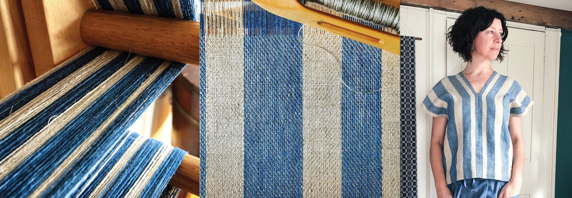 Twill Striped Linen Top
