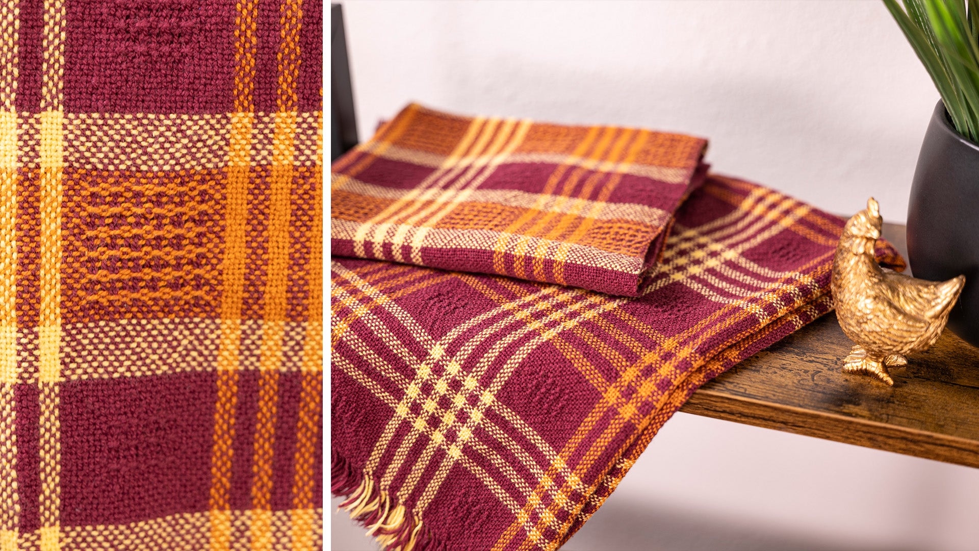 Striped and Checked Towels
