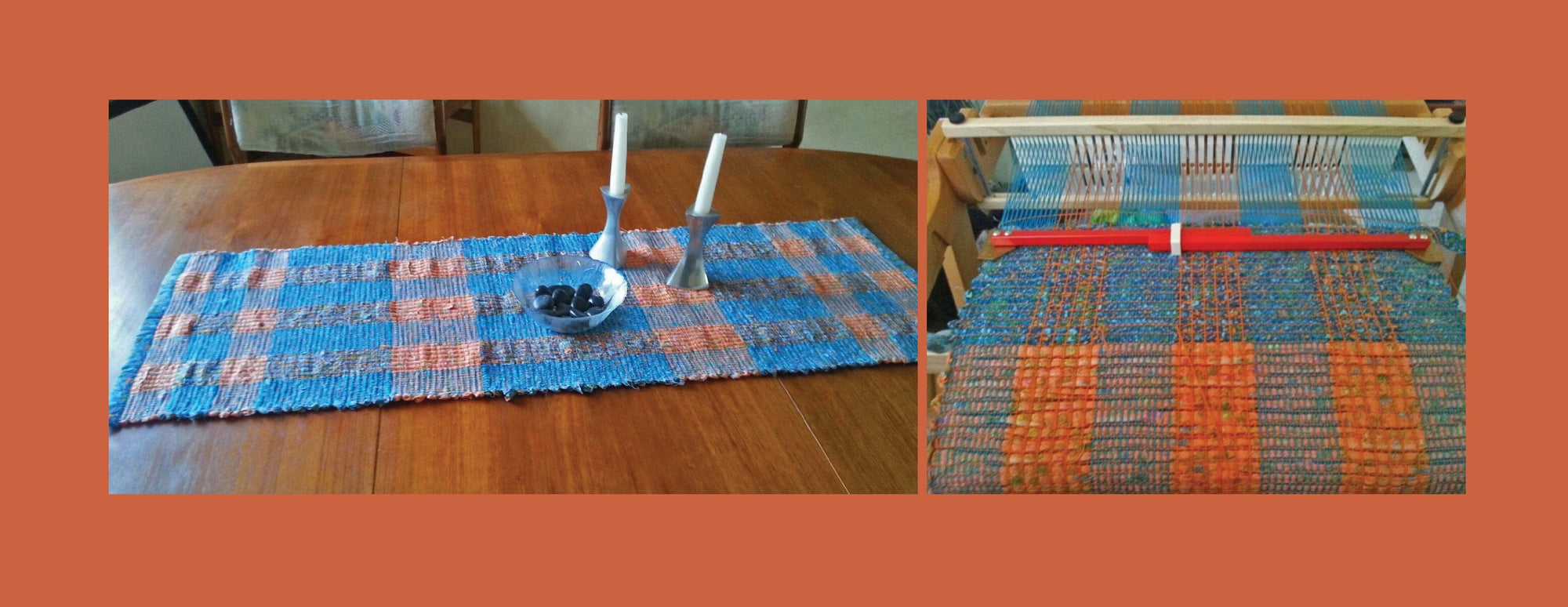 Summer Plaid Rag Table Runner
