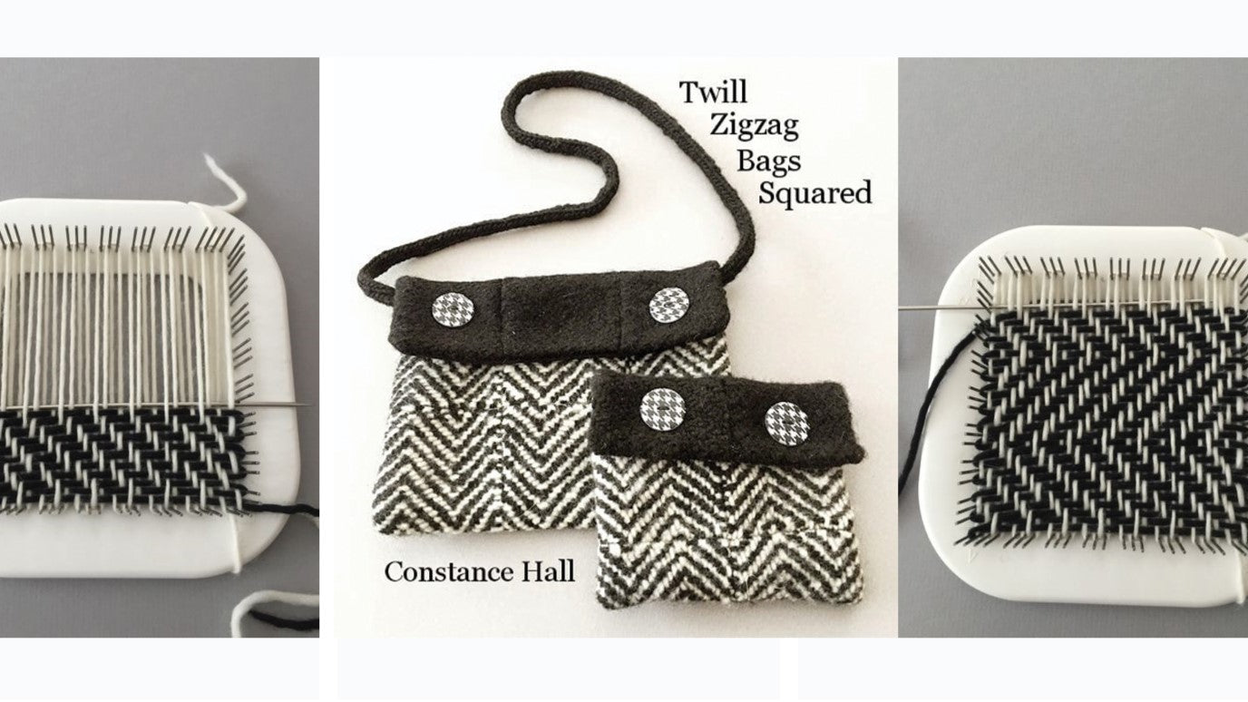 Twill Zigzag Bag Squared