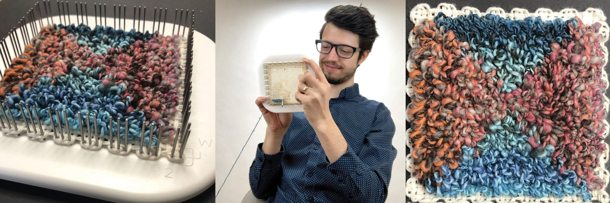 Weaving Cloth on the Zoom Loom for Punch Needle