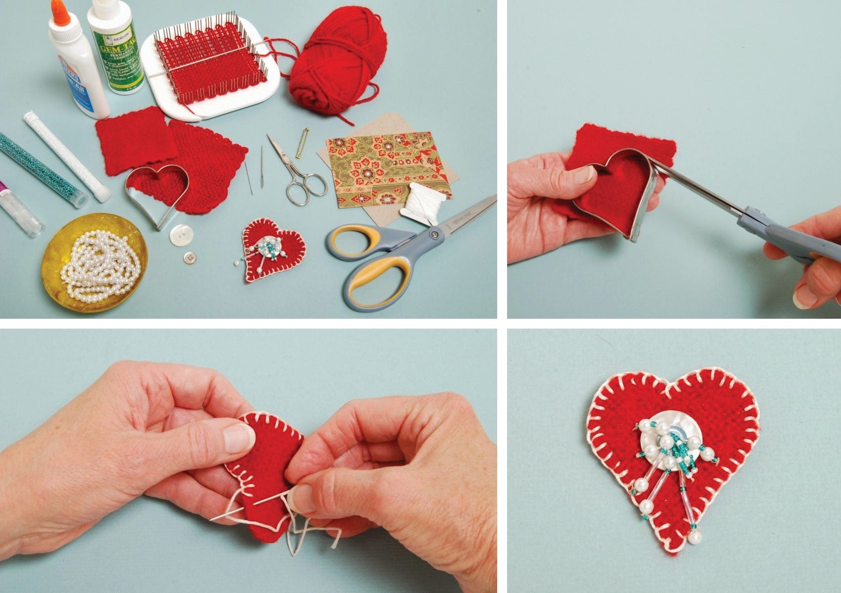 Weaving To Woo - Zoom Loom Heart Pin