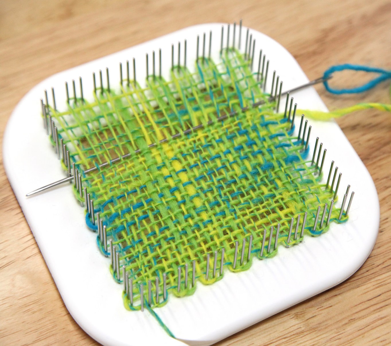 Weaving with Handspun on a Zoom Loom