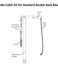 Brake Cable & Spring Kit for Standard Floor Loom Double Back Beam