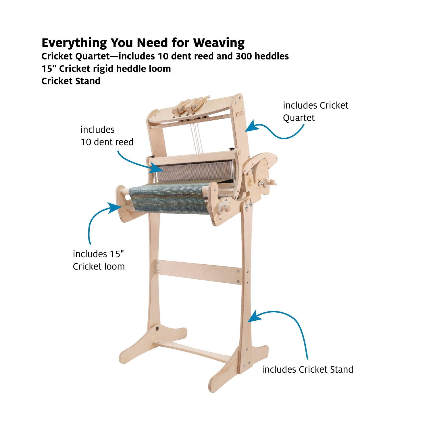 Start 4 Shaft Weaving on Cricket Quartet Bundle