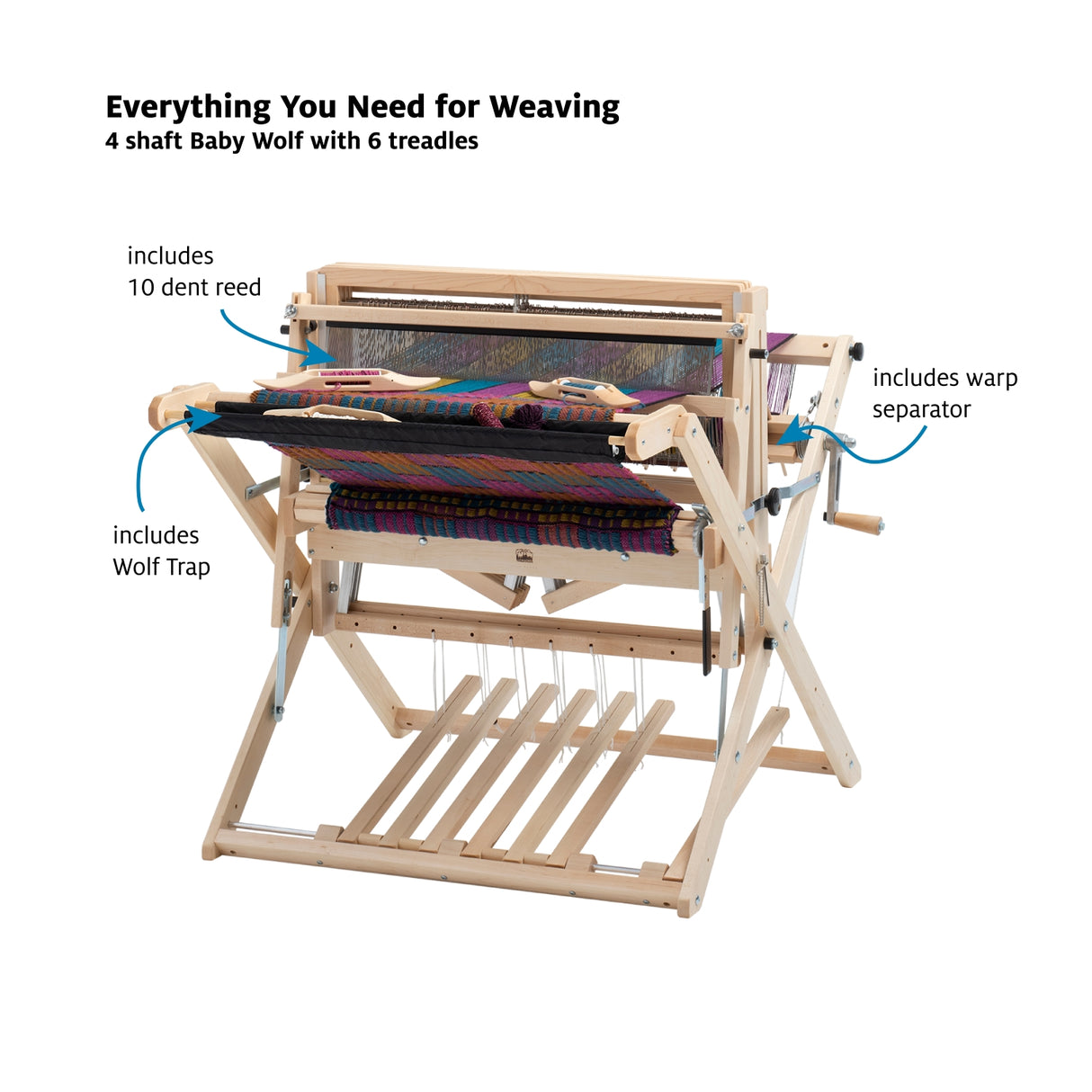 Start 4 Shaft Weaving on Baby Wolf Bundle