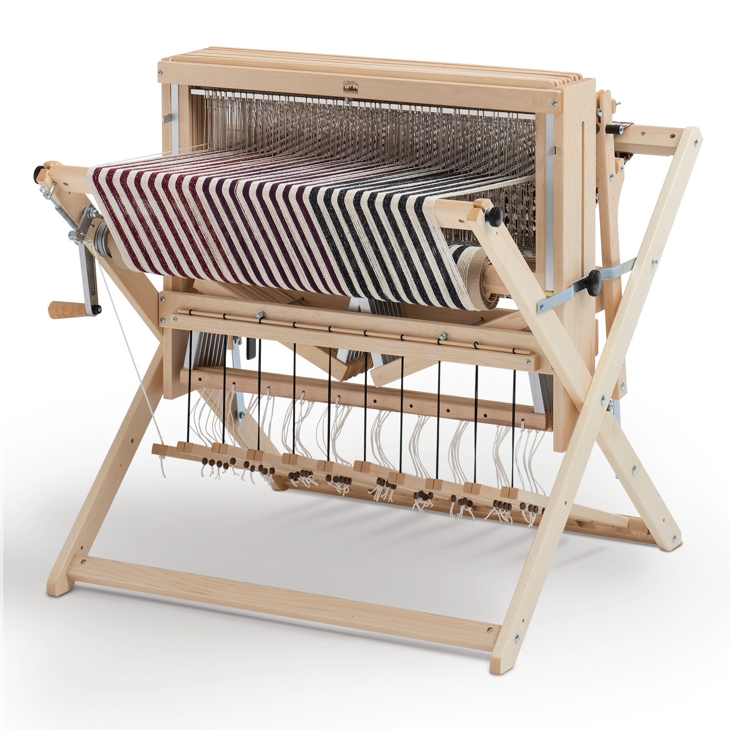 Baby Wolf 8-shaft loom, back