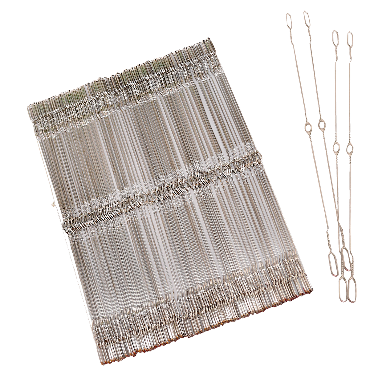 inserted eye heddles