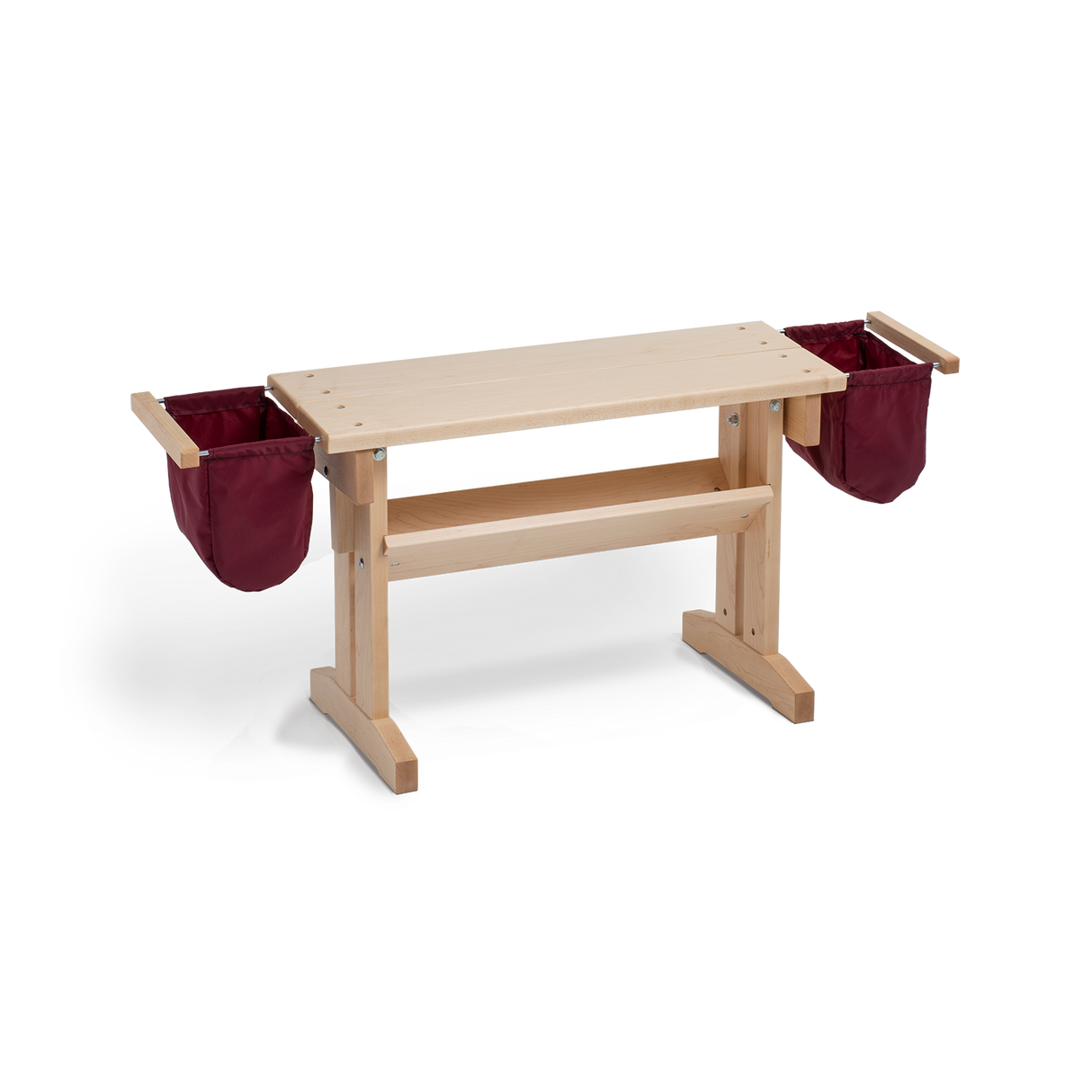 Loom Bench and Bench Bags, maple