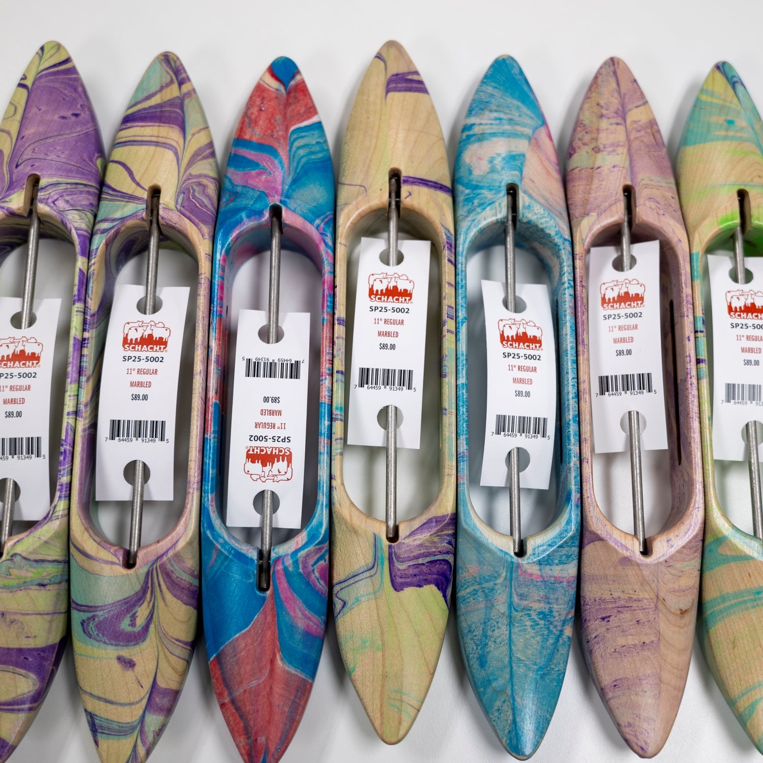 regular marbled boat shuttles