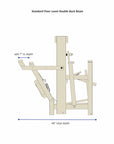 Standard floor loom double back beam dimensions