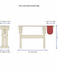 floor loom & bench bag dimensions