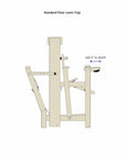 standard floor loom trap dimensions