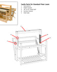 Harness Channel for Wolf and Standard Floor Looms