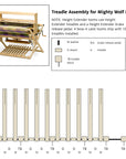 Treadle Block for Wolf Looms