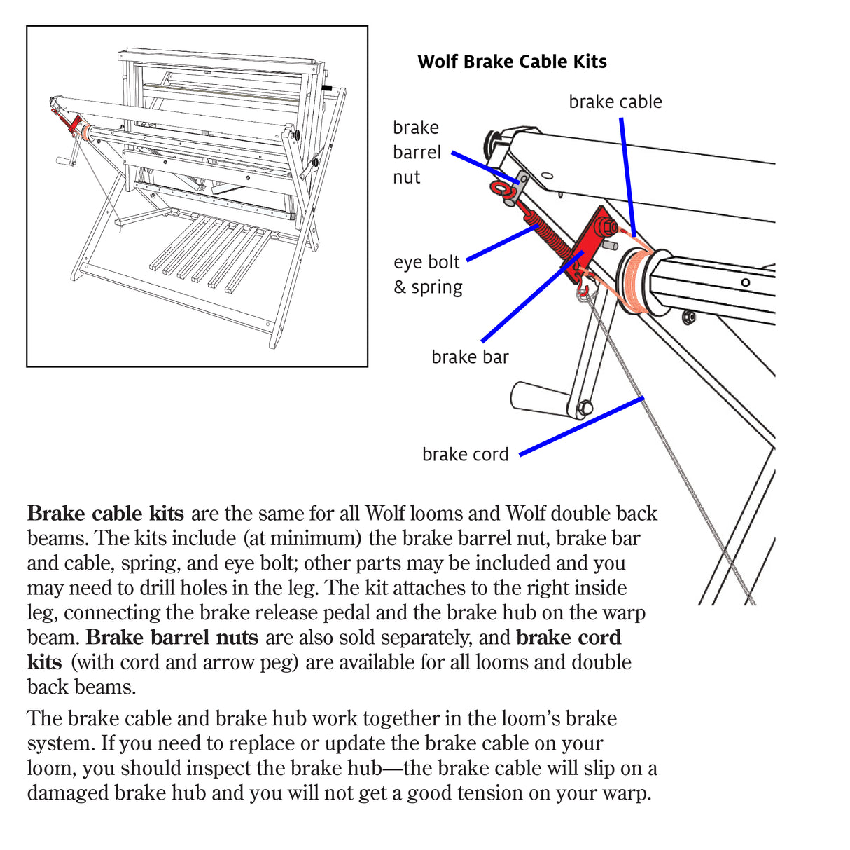 Brake Barrel Nuts for Wolf