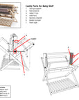 Harness Channel for Wolf and Standard Floor Looms