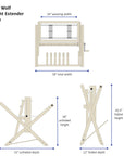Baby Wolf Height Extender Loom dimensions