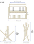 Mighty Wolf Loom dimensions