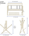 Mighty Wolf Height Extender Loom dimensions