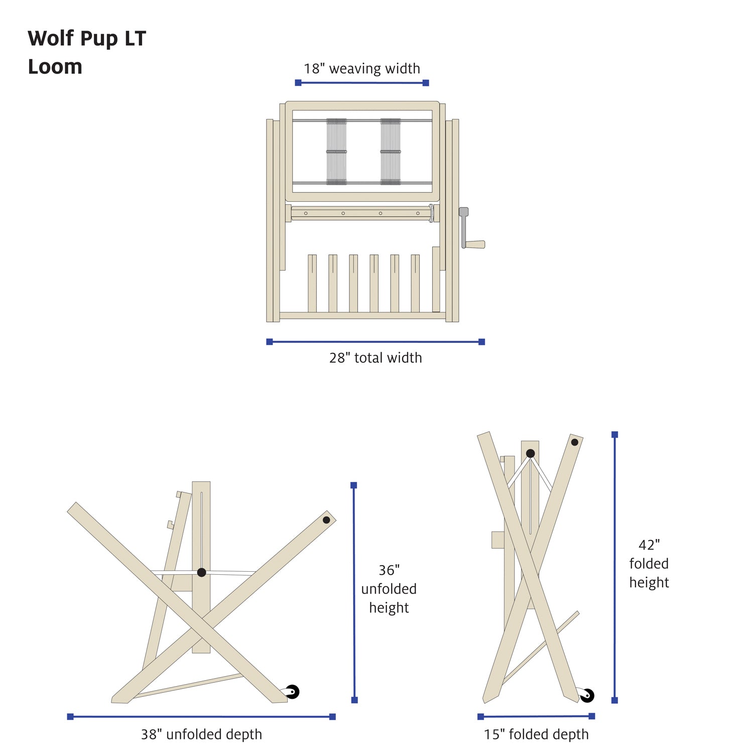 Wolf Pup LT dimensions