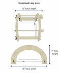 tensioned lazy kate dimensions
