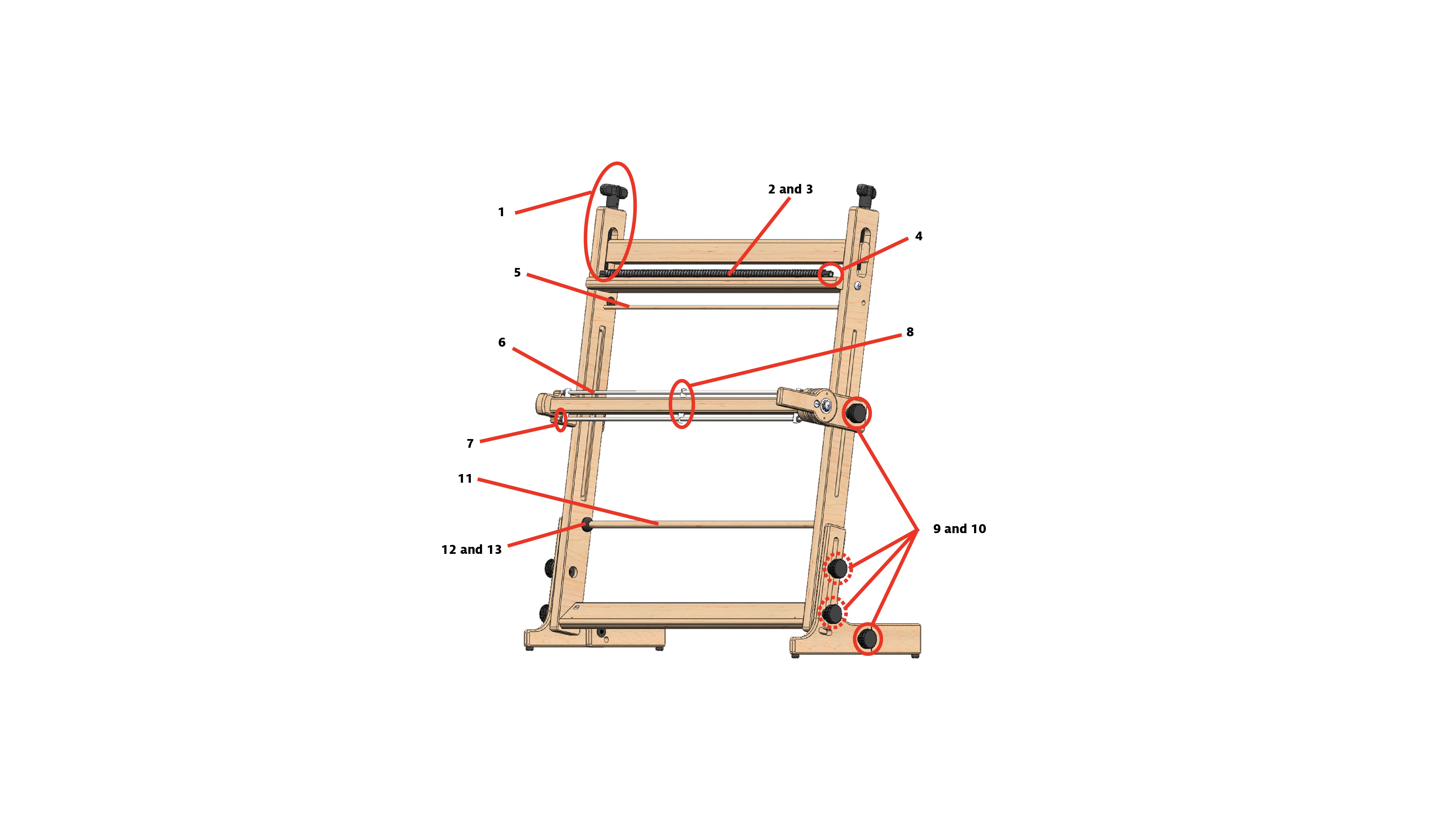 Arras Tapestry Loom Parts