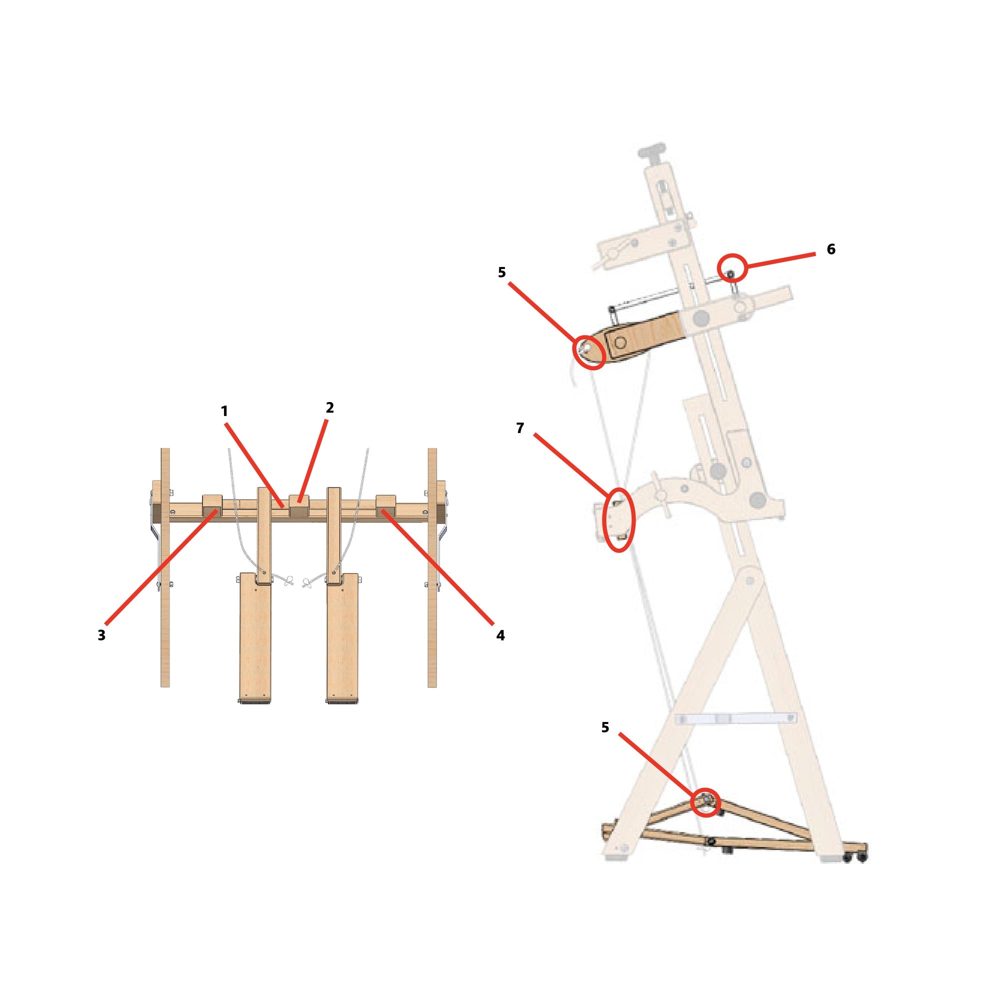 Arras Treadle Kit repair parts
