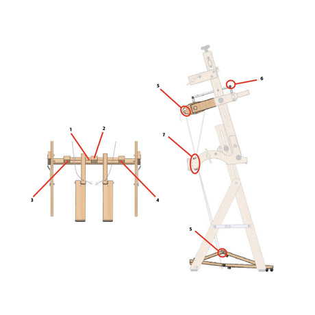 Arras Treadle Kit repair parts