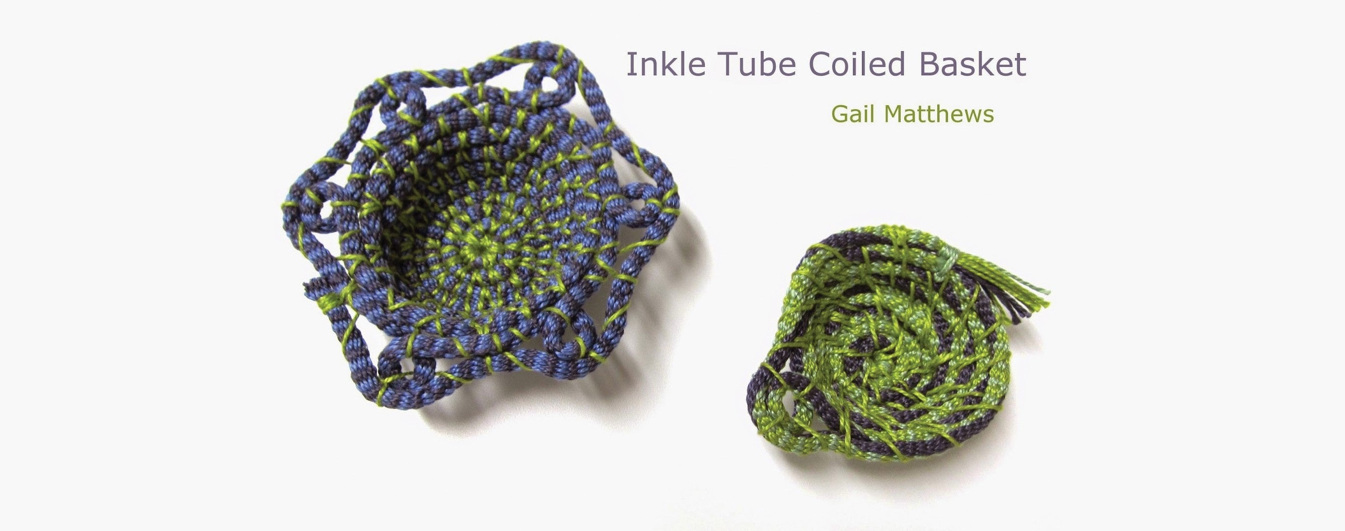 Inkle Tube Coiled Basket