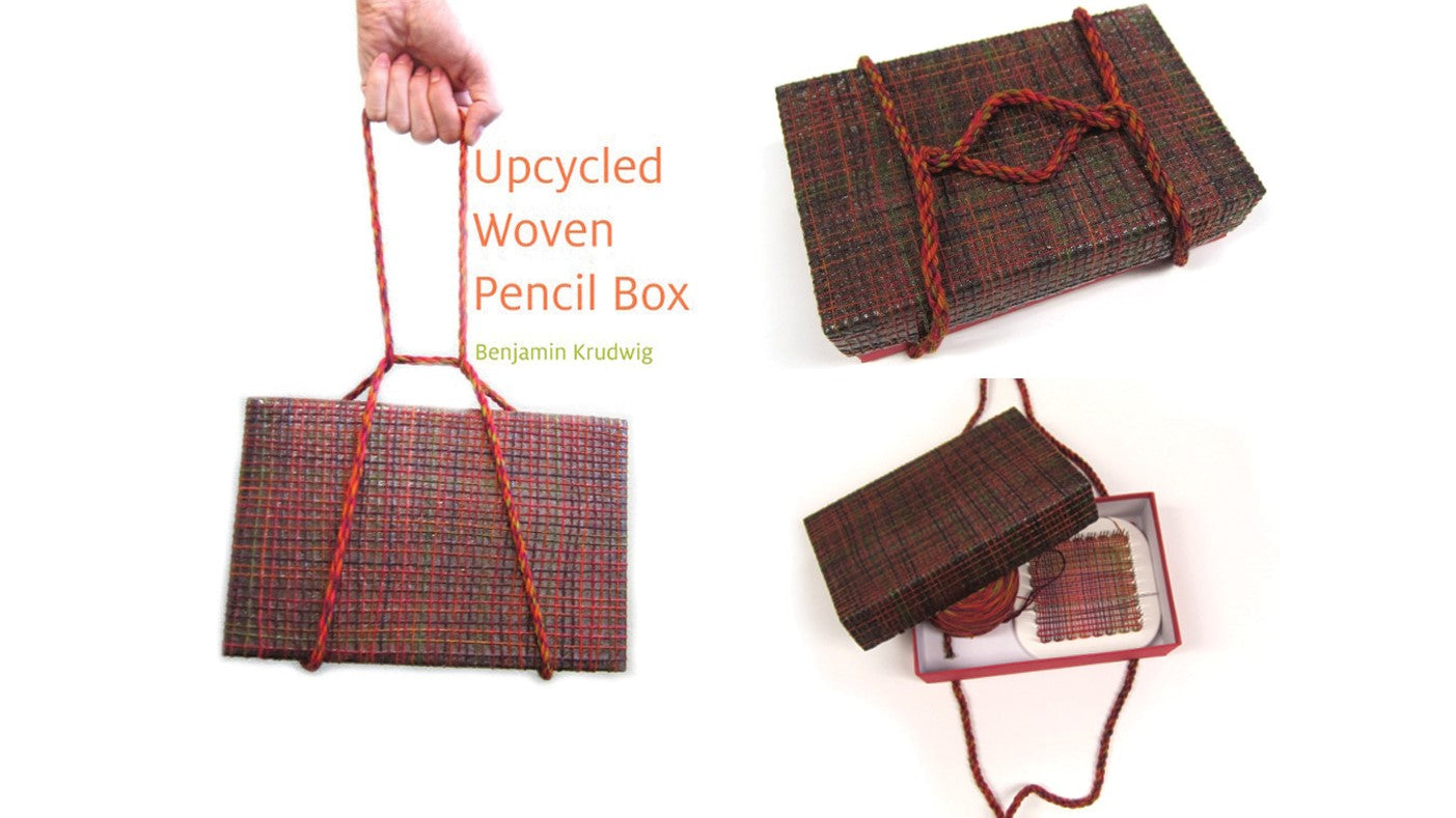 Upcycled Woven Pencil Box