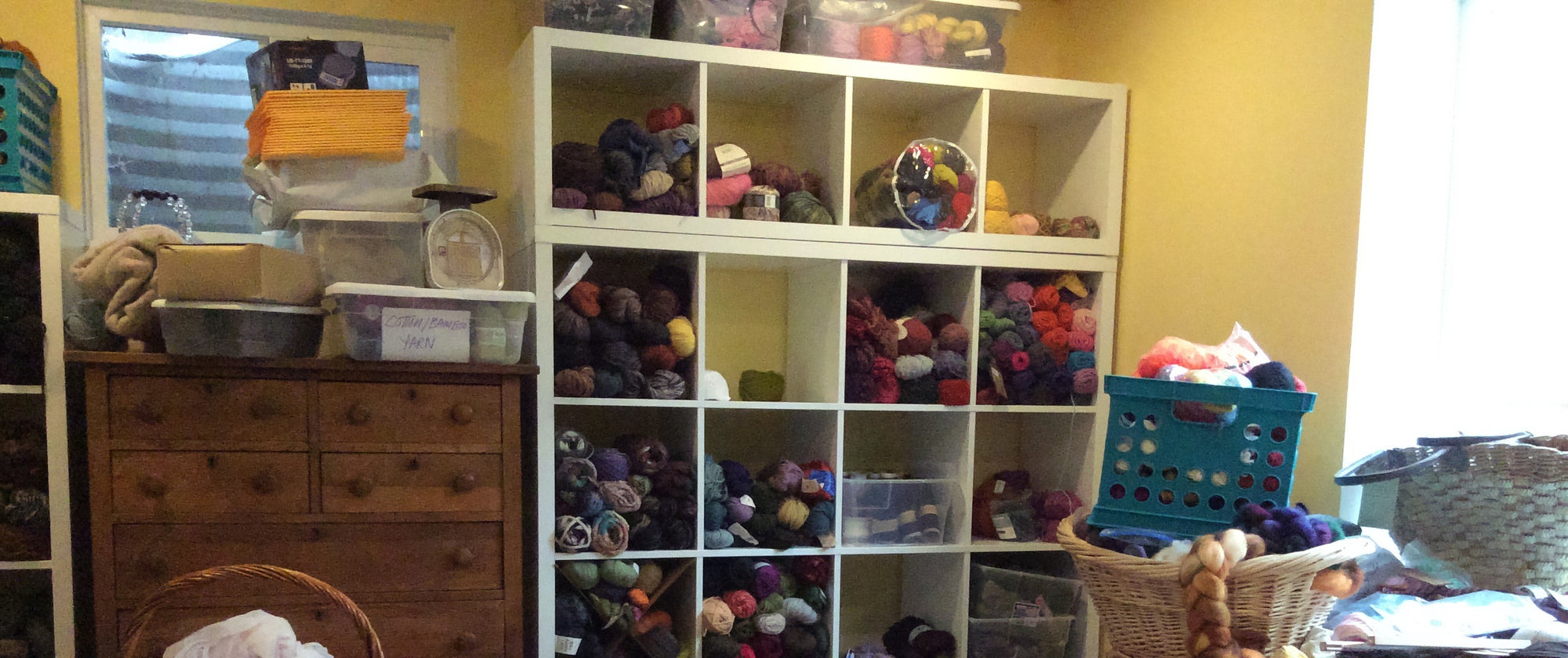 Weaving Equipment for Storing Handspun Yarn