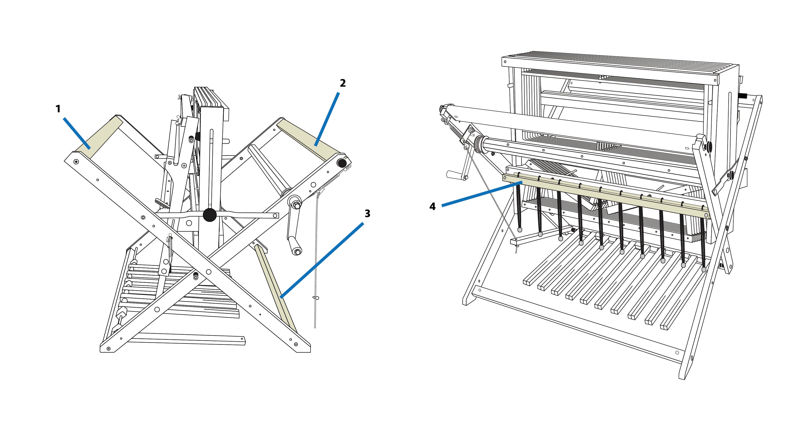 Baby Wolf Loom Frame Parts