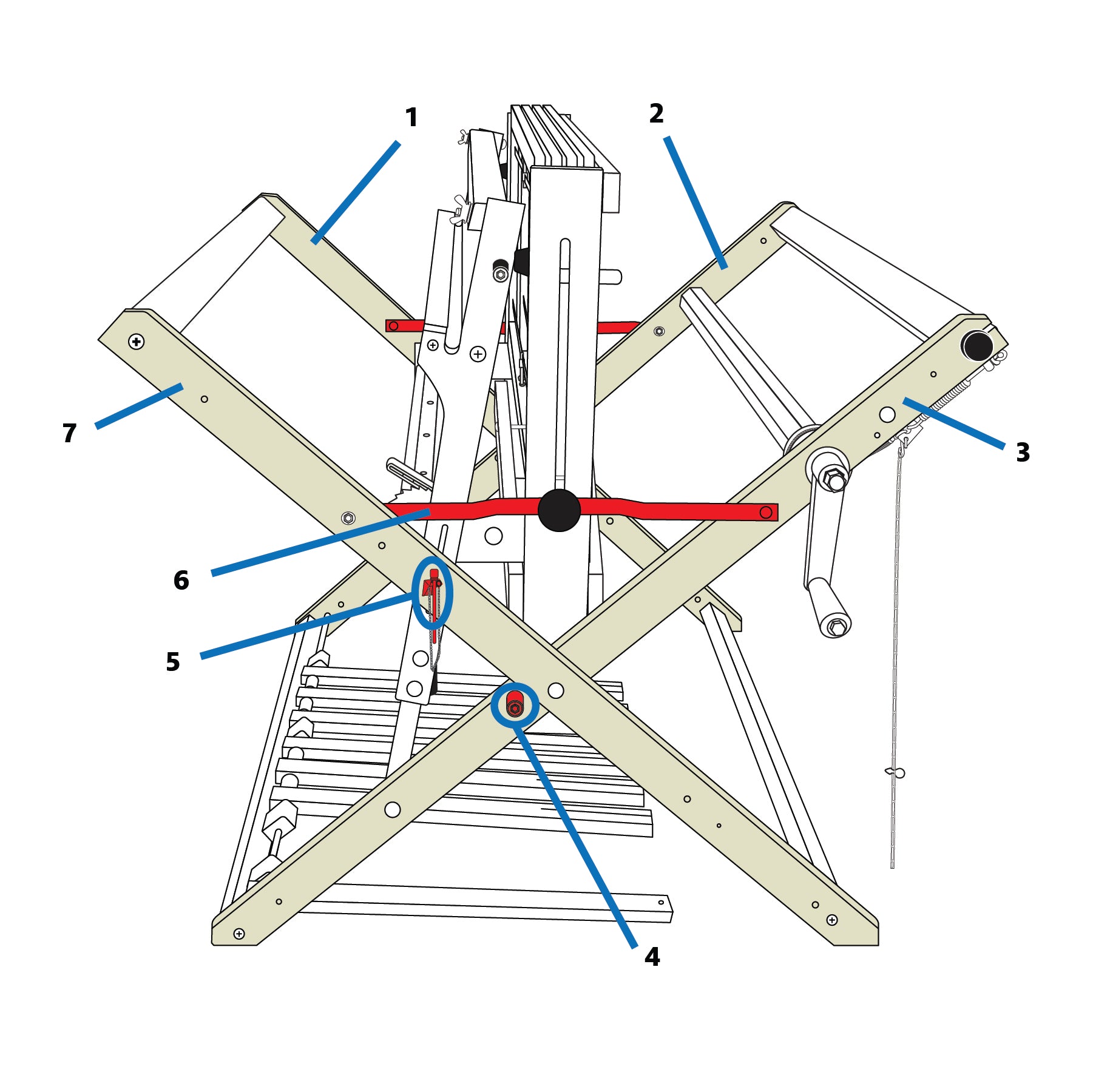 Baby Wolf Loom Leg Parts – Schacht Spindle Company