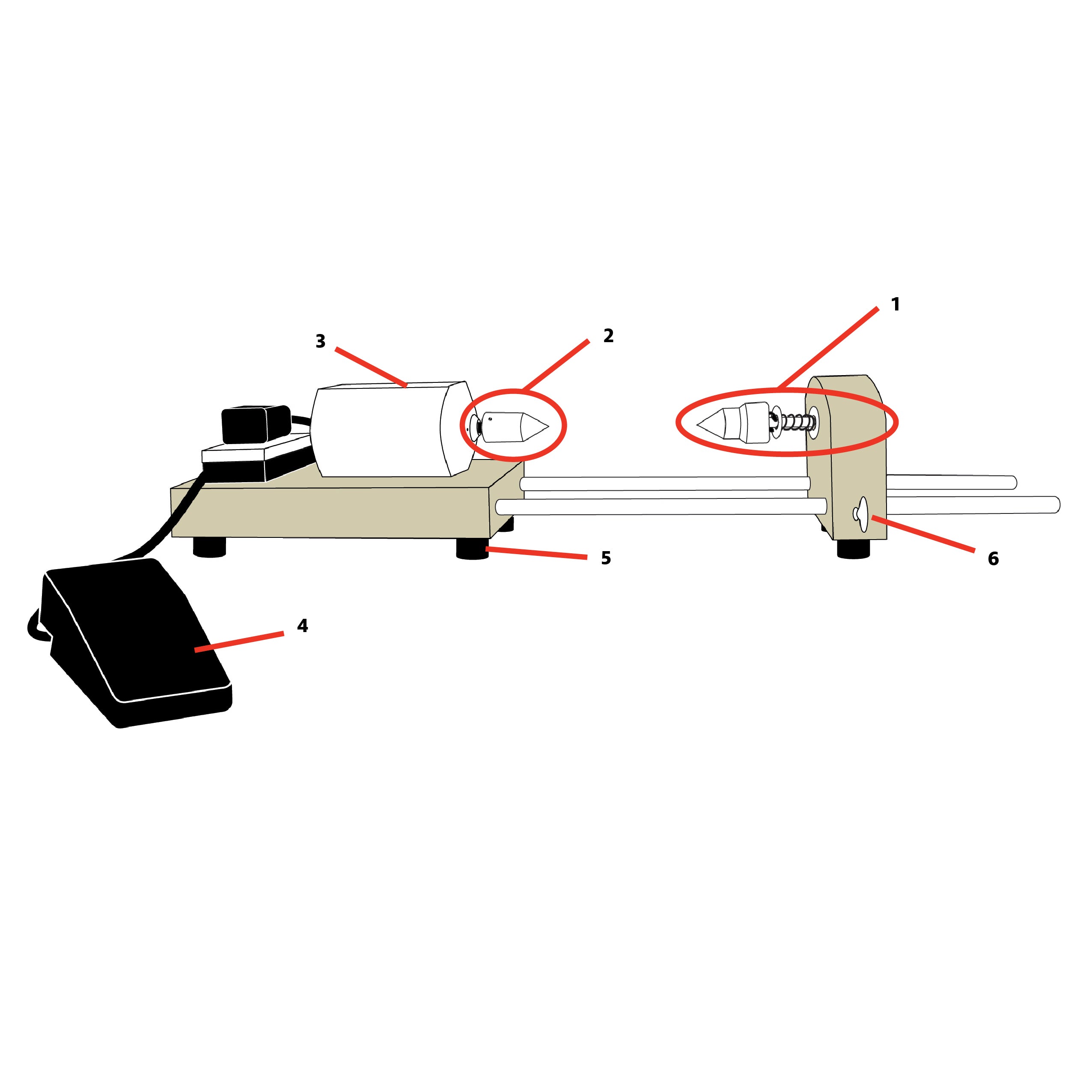 Electric Bobbin Winder Parts