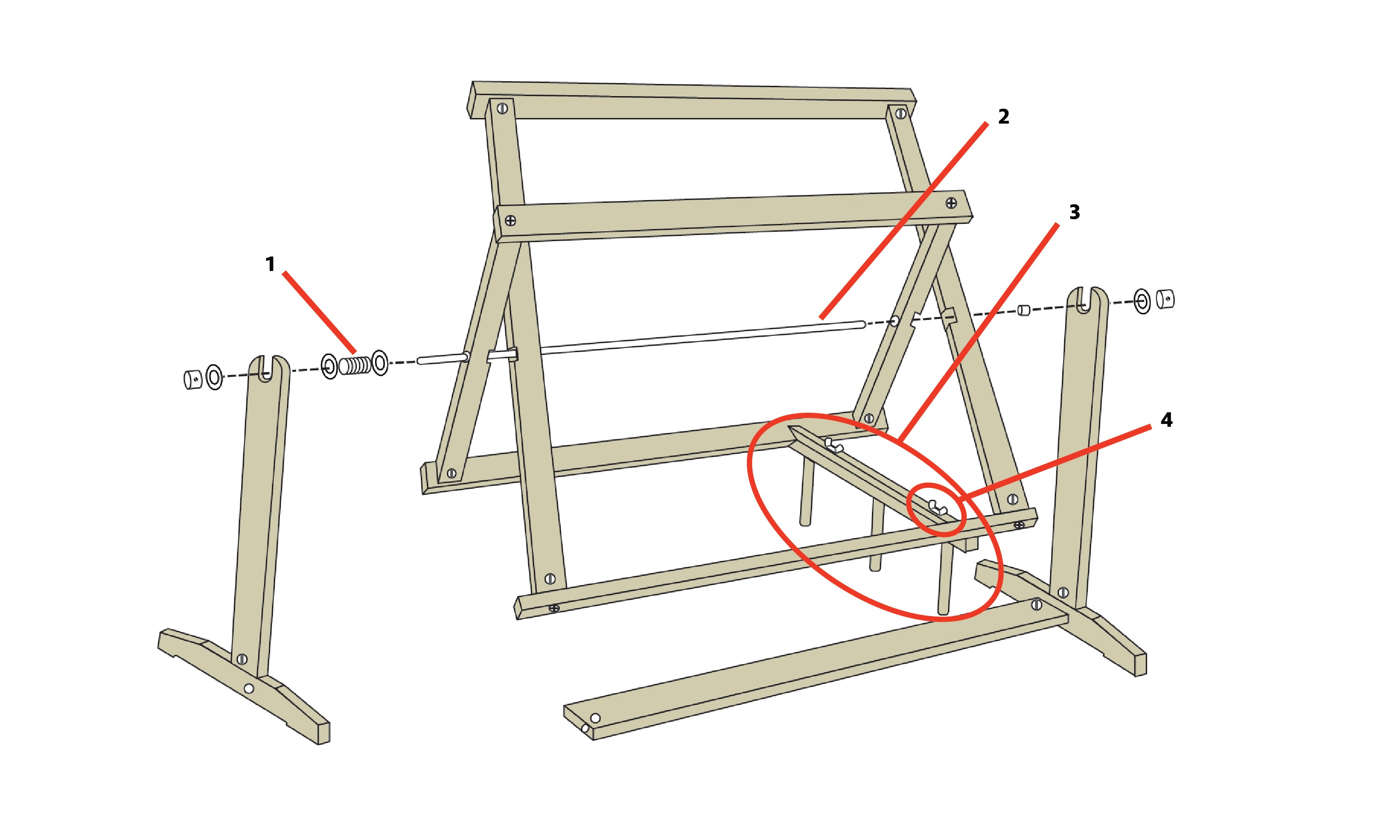 Horizontal Warping Mill Parts