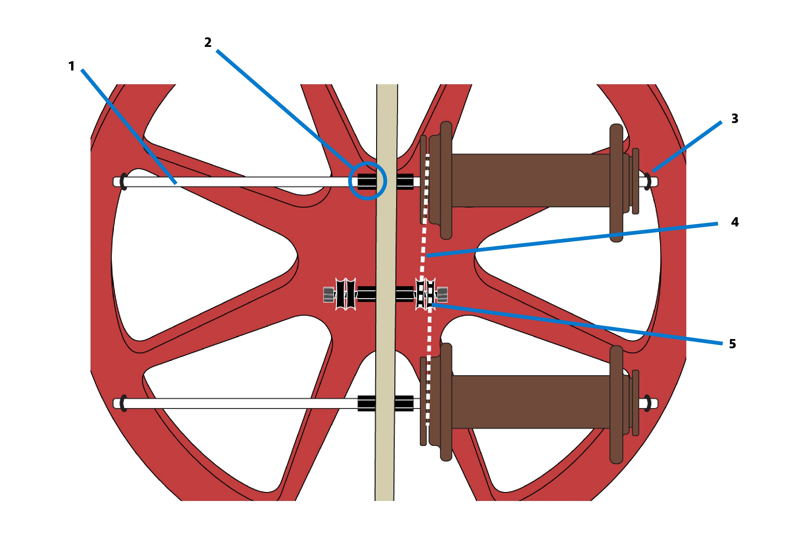 Ladybug Lazy Kate Parts