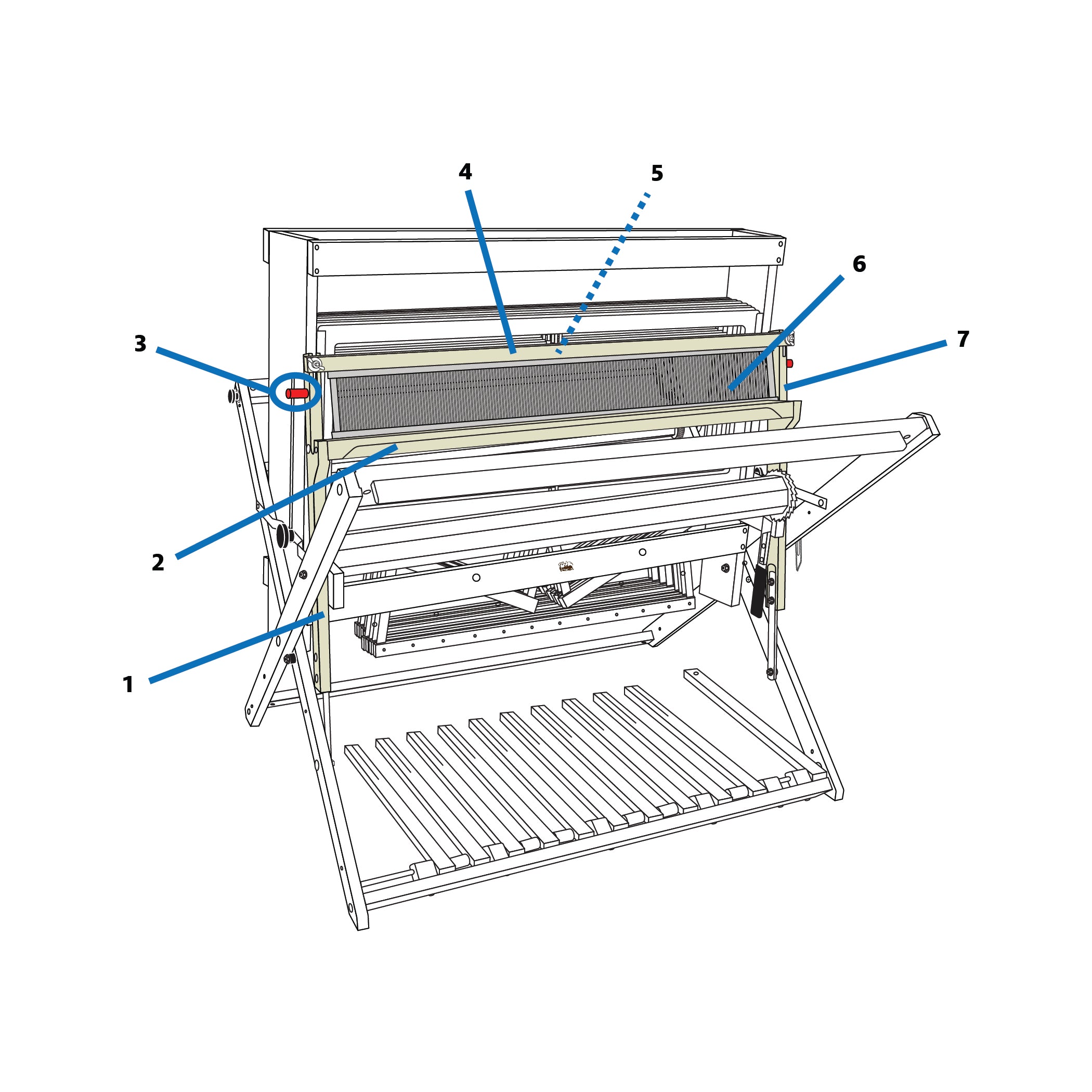 Mighty Wolf Loom Beater Parts