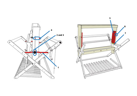 Mighty Wolf Loom Castle Parts