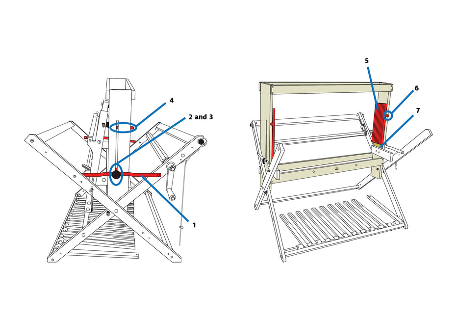 Mighty Wolf Loom Castle Parts – Schacht Spindle Company