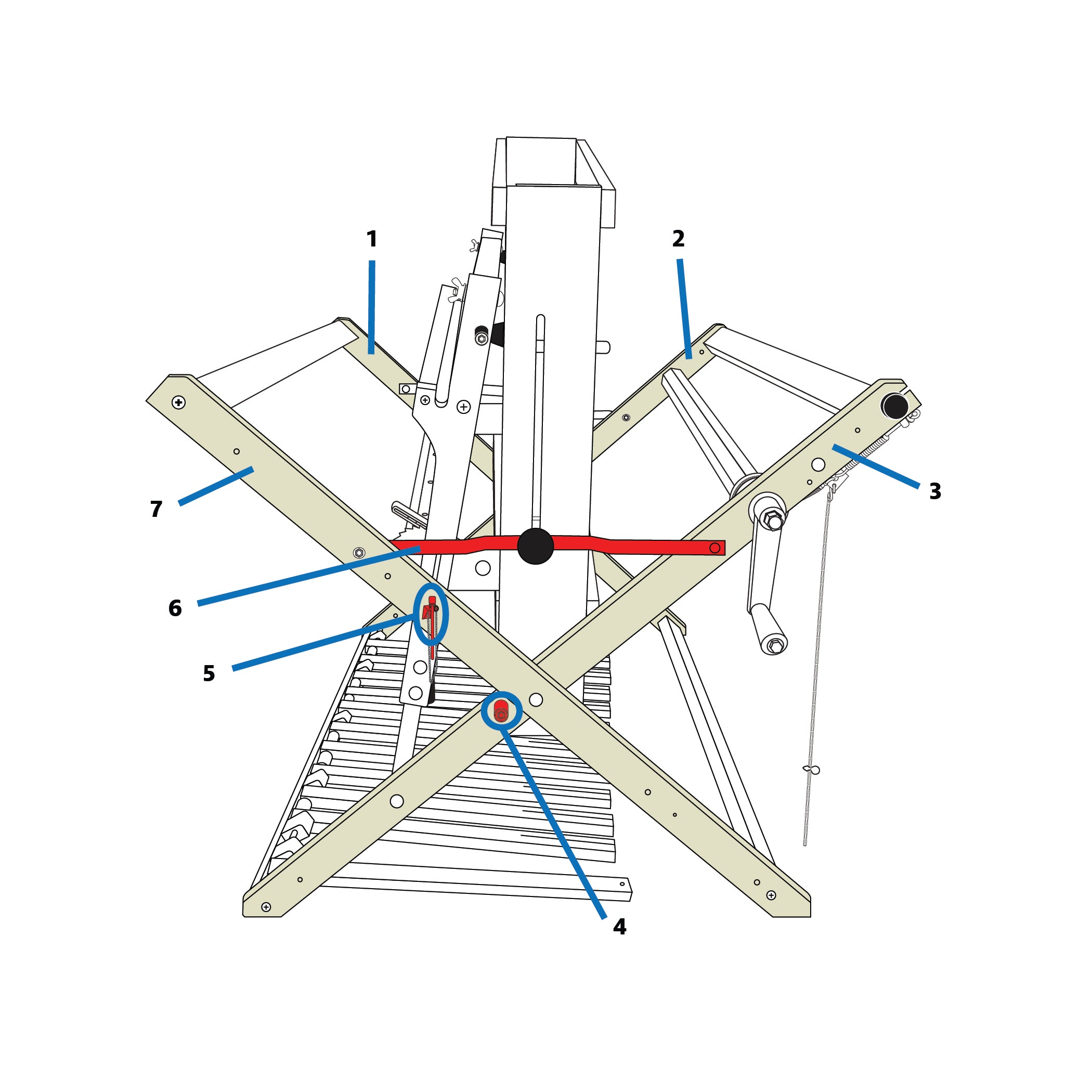 Mighty Wolf Loom Leg Parts – Schacht Spindle Company