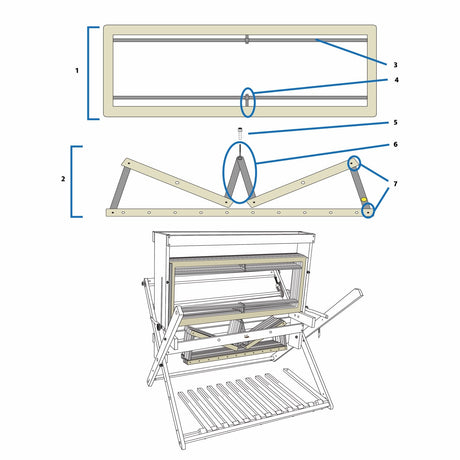 Mighty Wolf Loom Shaft (Harness) Parts