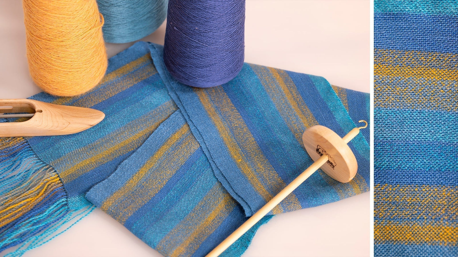 Handspun Caribbean Sunrise Scarf