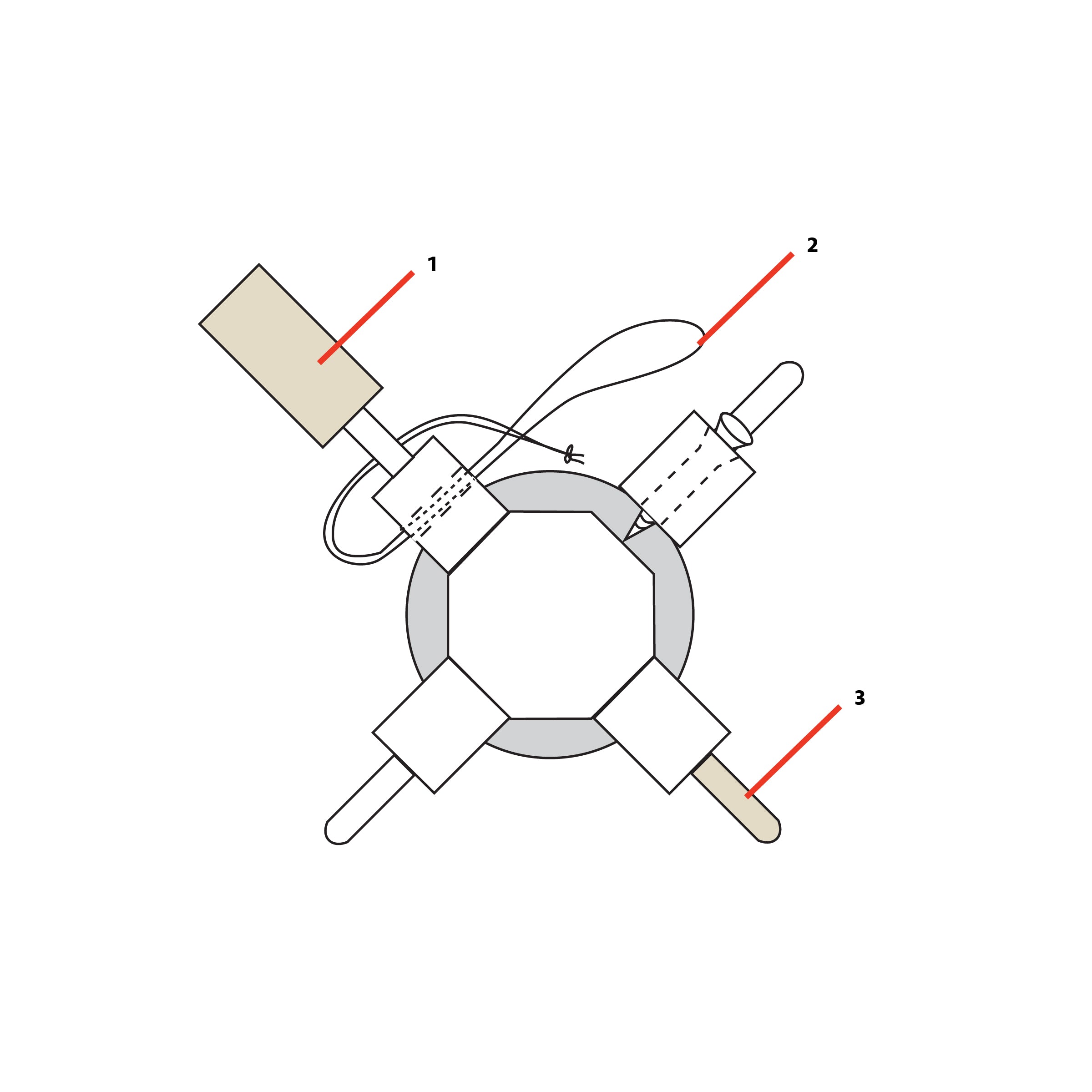 Standard Floor Loom Sectional Beam Parts