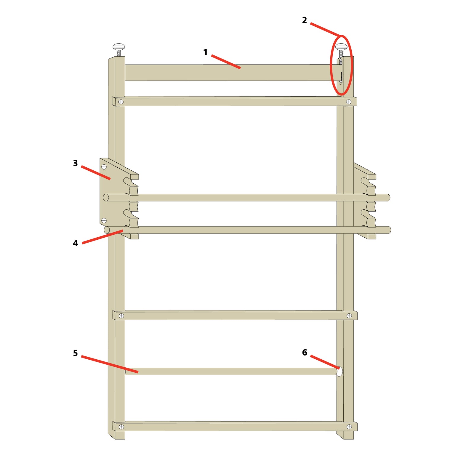 Tapestry Loom Parts
